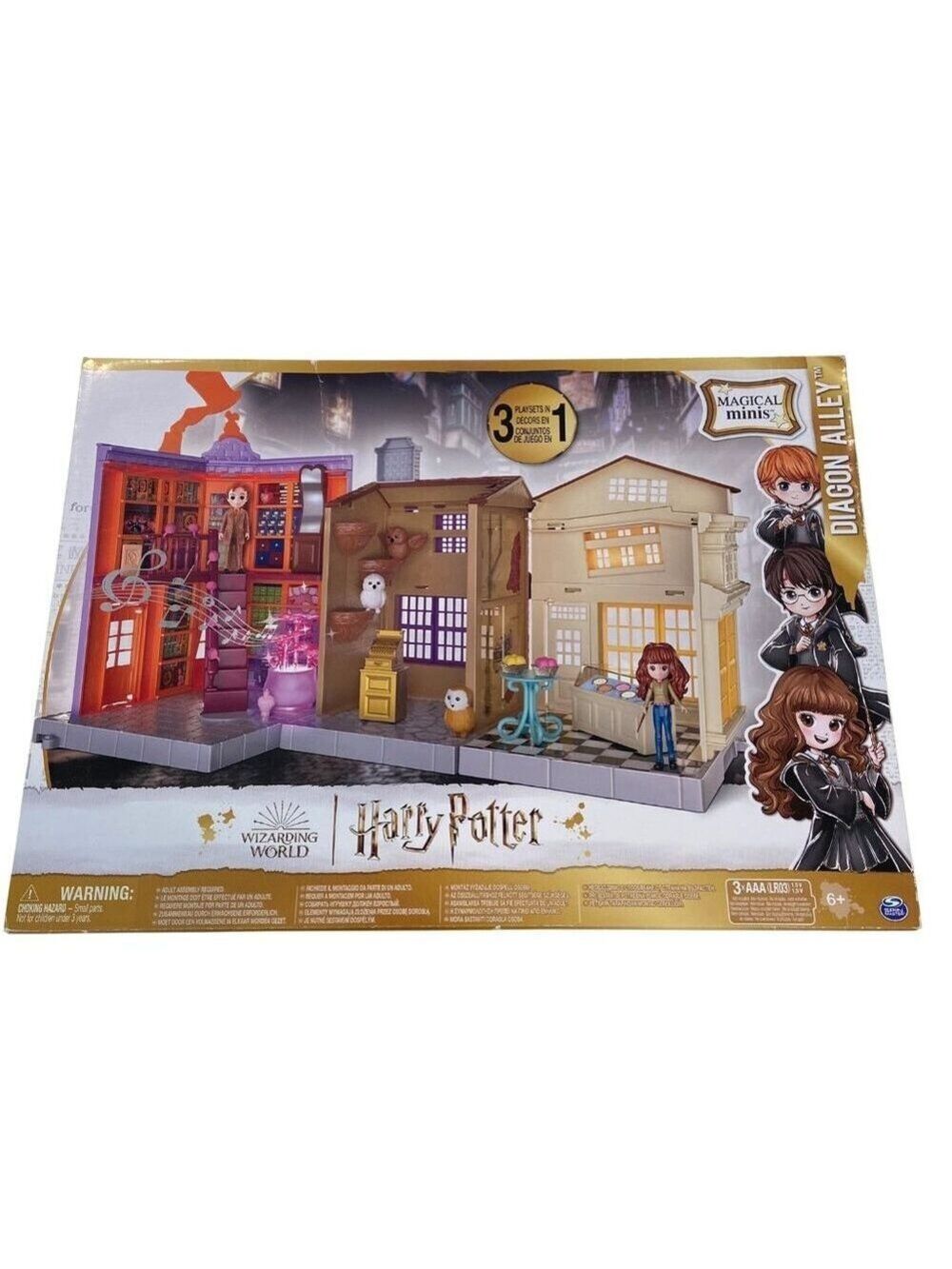 Wizarding World Harry Potter Magical Minis Diagon Alley Playset 3-In-1 With Figu